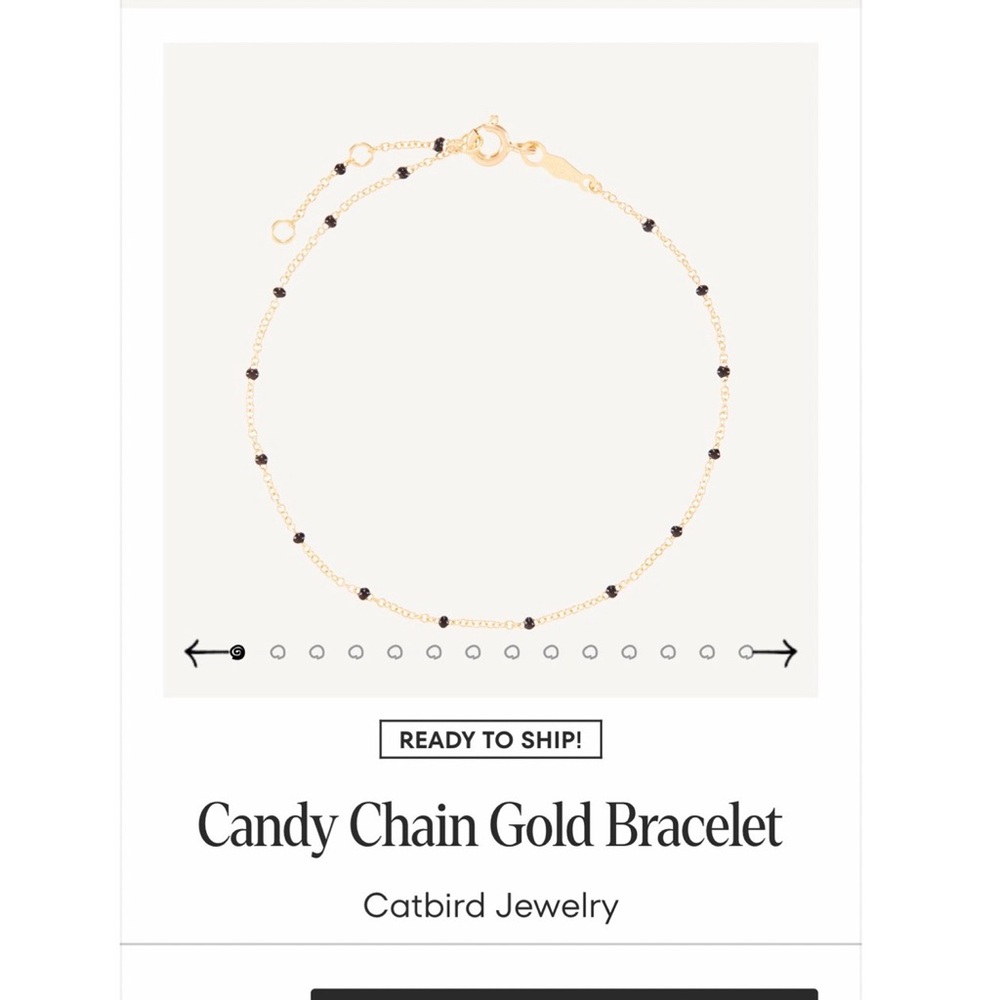 Catbird Candy Chain Gold Bracelet